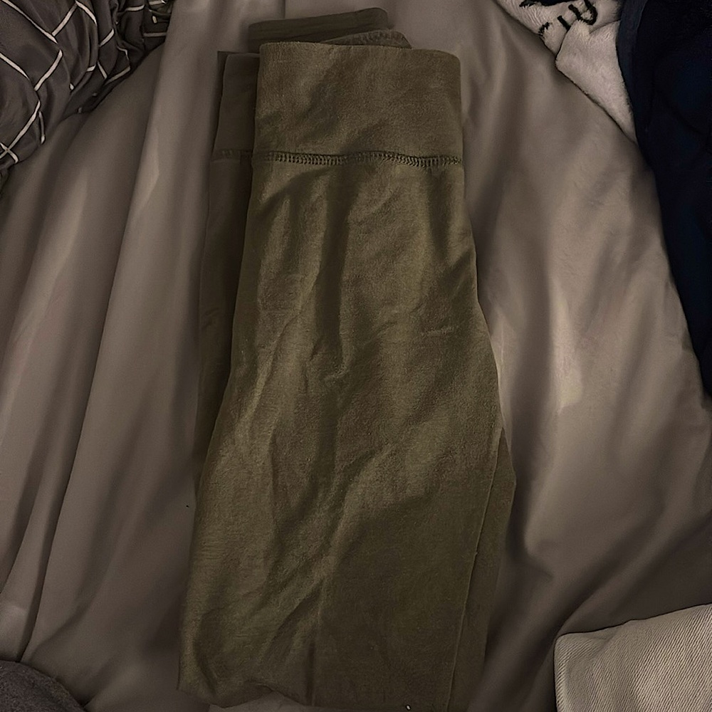 army green leggings from aerie